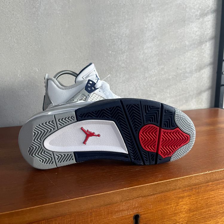 UK 4 (US 4.5Y) Air Jordan 4 Retro MIDNIGHT NAVY 408452-140 image 9