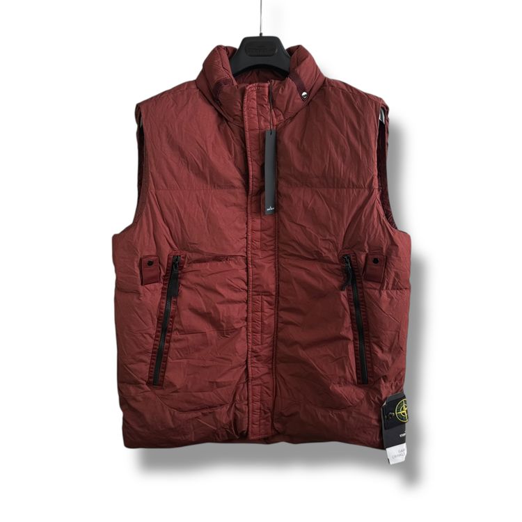 Stone Island Crinkle Reps Down Body Warmer (L, 23')