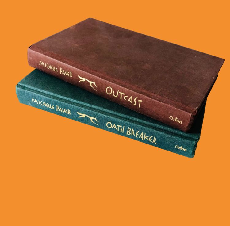 Michelle Paver Outcast & Oath Breaker Two Novel Set Hardback Books - Chronicles of Ancient Darkness