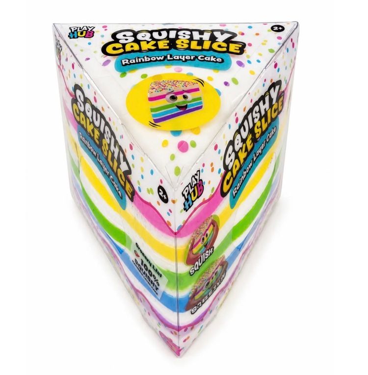 RMS Jumbo Squishy Cake Slice Rainbow Layer Cake obraz 2