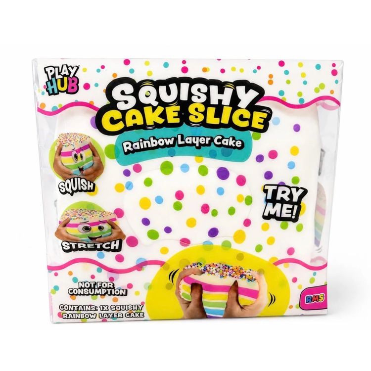 RMS Jumbo Squishy Cake Slice Rainbow Layer Cake image 1