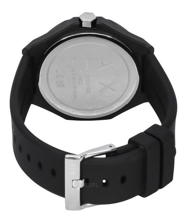 Armani Exchange Silicone Strap White Dial Quartz AX4600 Men's Watch imagen 3