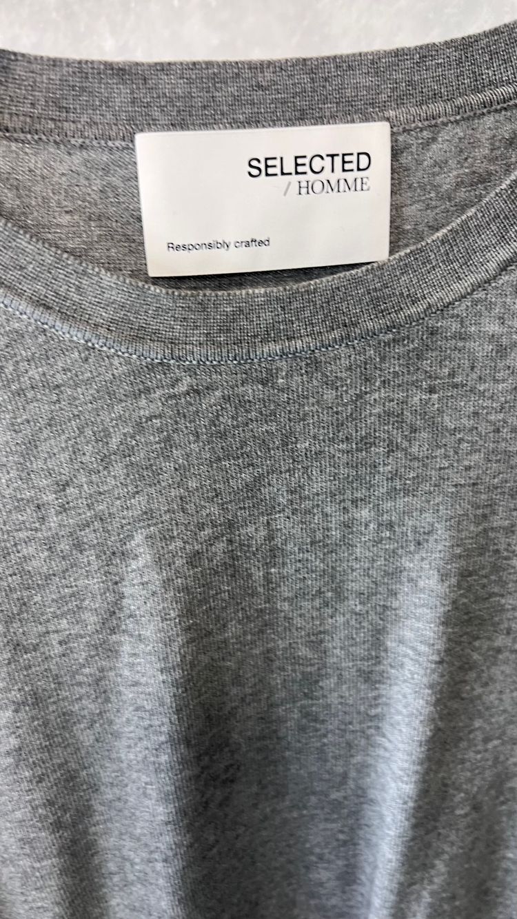 Selected  Szary sweter basic rozmiar 42 plus size 2