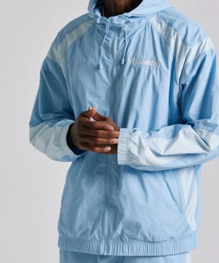 Hoodrich light blue hooded jacket