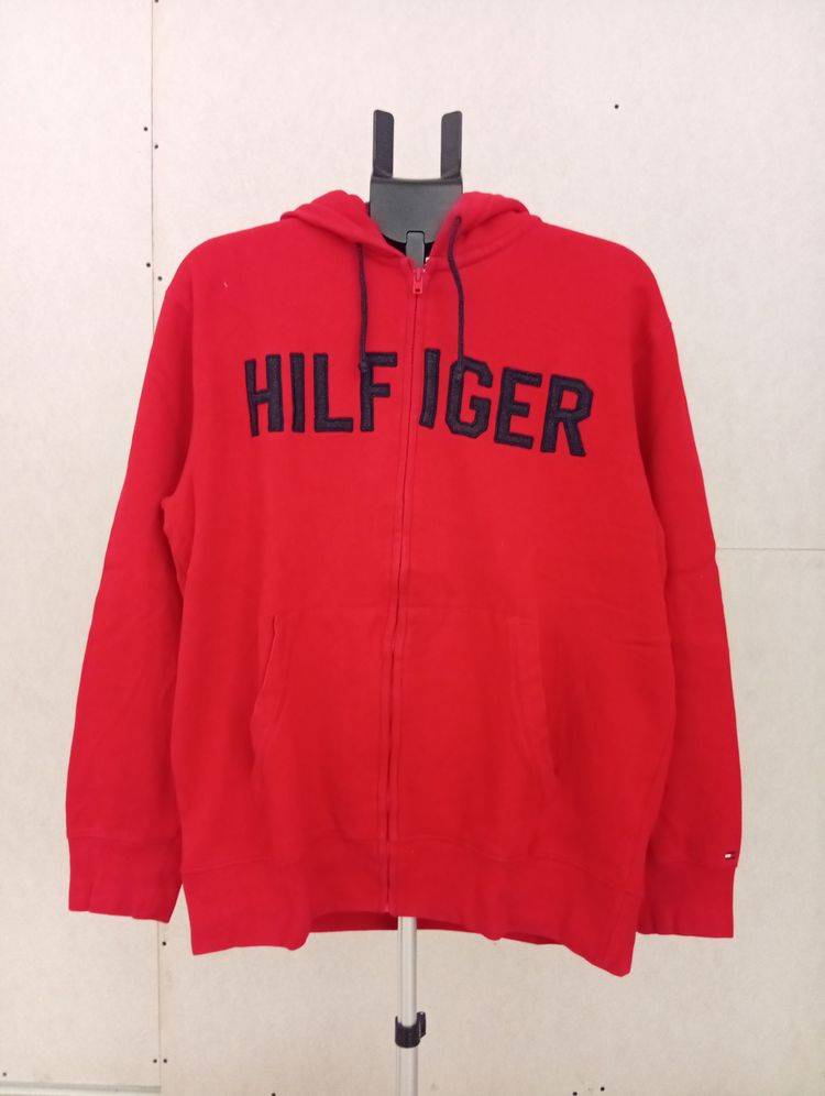 Tommy Hilfiger Tommy Hilfiger Red Zip-Up Hoodie product image