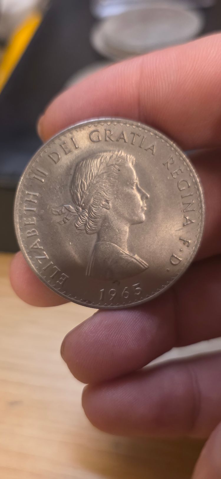 £3). Commemorative Coin Royal mint 1965 image 6