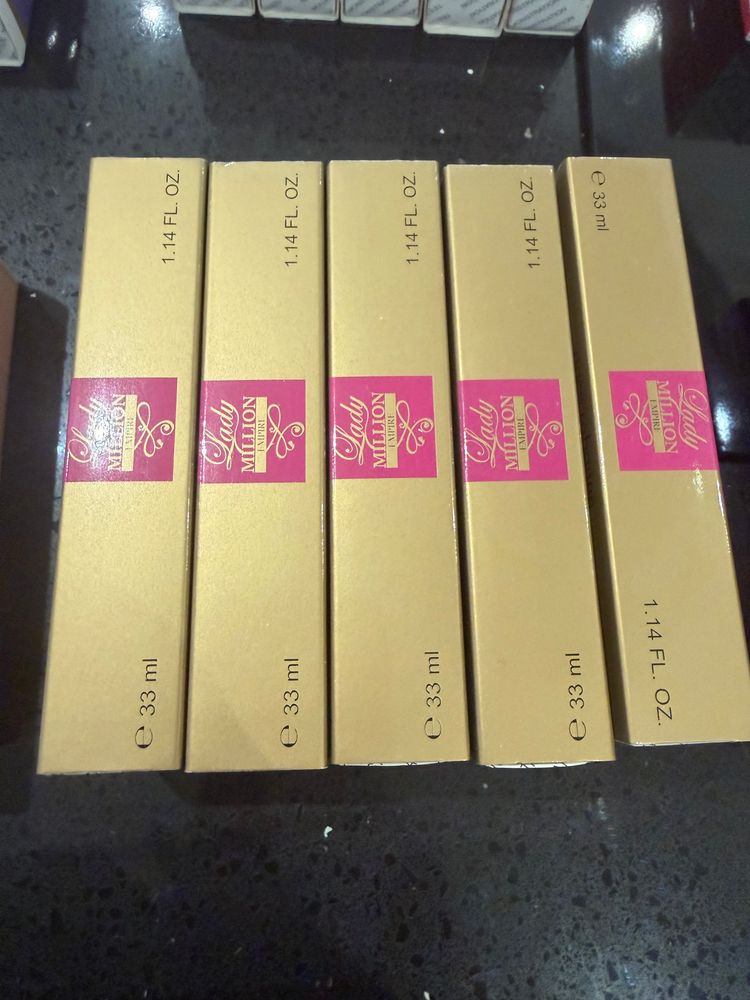Lady million Gold Boxed Perfume Or Cosmetic 