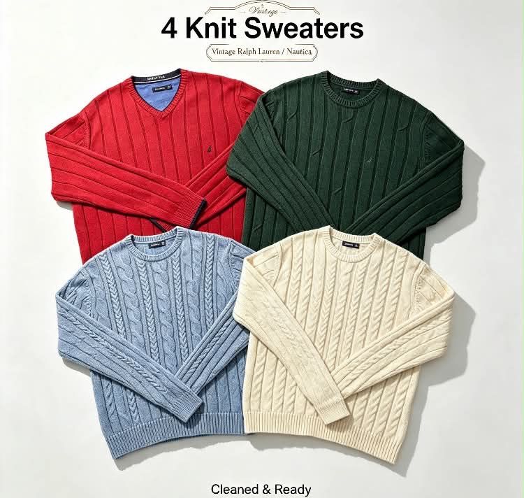 4 Knit Sweaters image 1