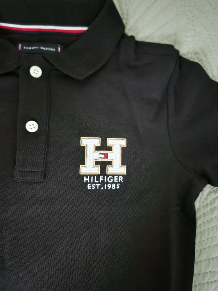 Tommy Hilfiger Black Polo Shirt image 2
