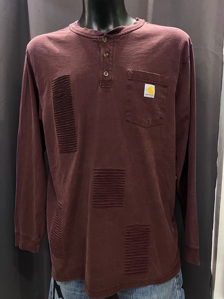 Carhartt CUSTOM Long Sleeve Henley Shirt  image 1
