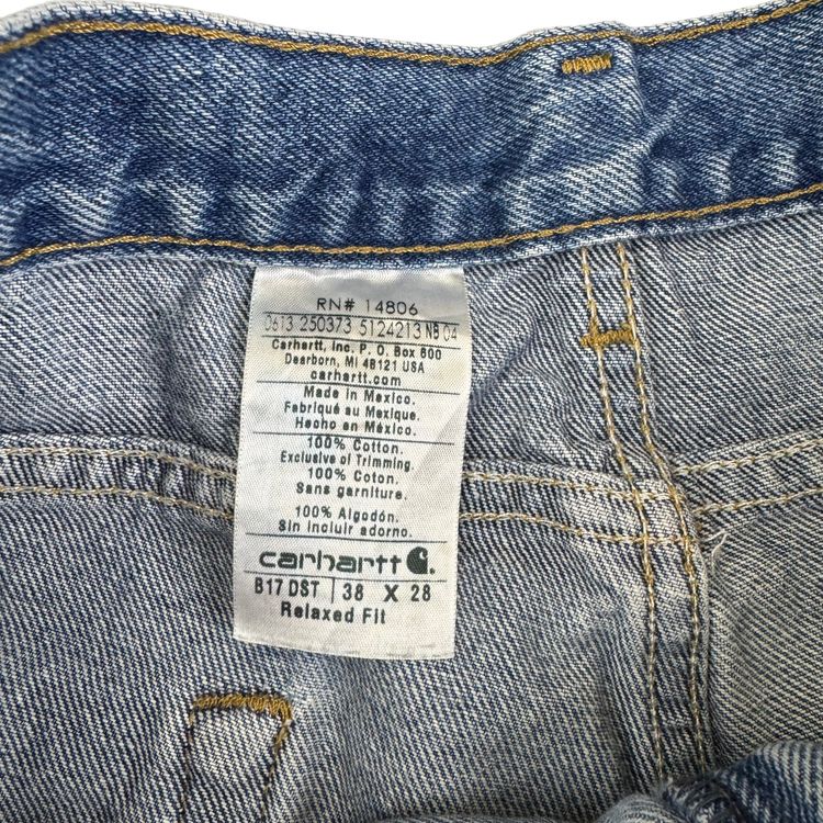 Immagine di Carhartt B17 DST Relaxed Fit Baggy Denim Jeans Blue 7