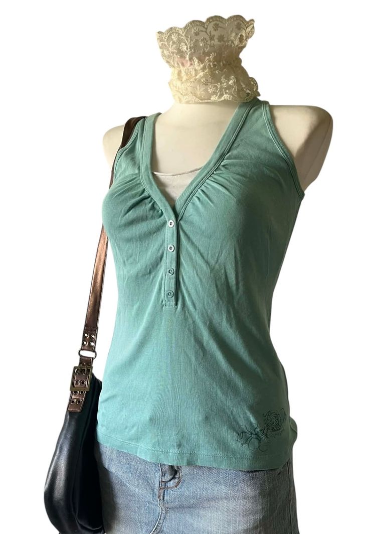 Esprit Sleeveless Buttoned Tank Top