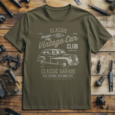 vintage-carclub T Shirt 3