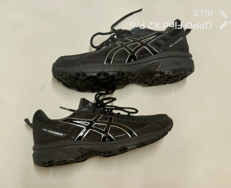 S8 Asics Gel-Venture 6 Black Running Shoes