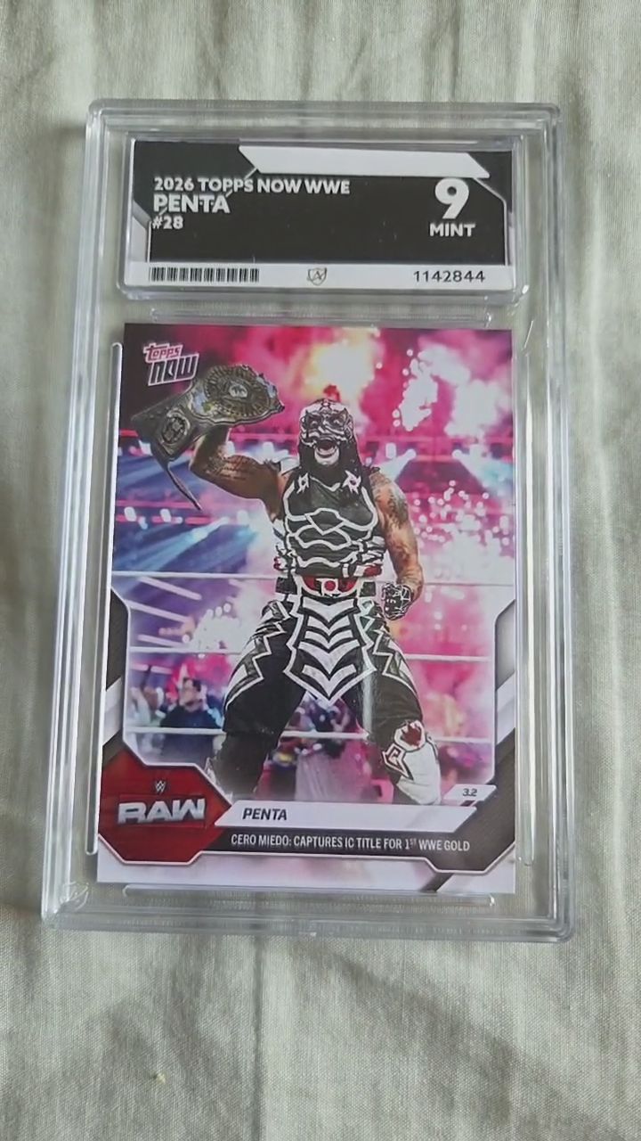 Topps NOW Penta WWE Graded Card