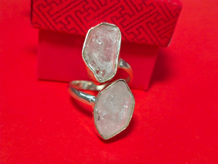 Anillo plata de LEY 925 ajustable talla maxima hasta la 22 - HERKIMER-