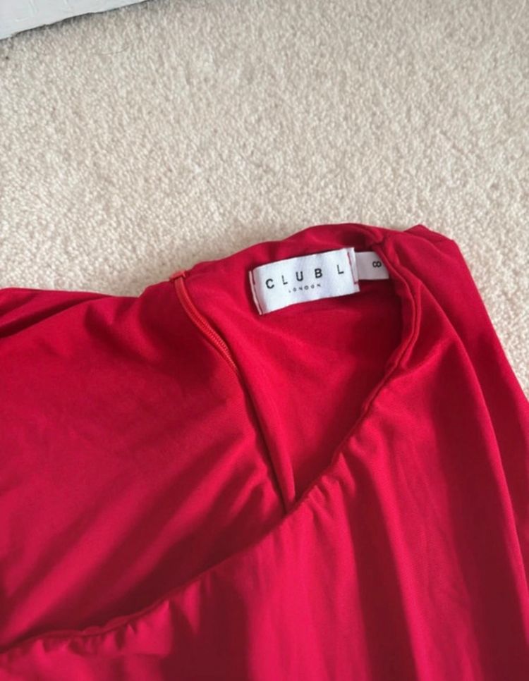 Club London - Red Long Sleeve Dress image 3