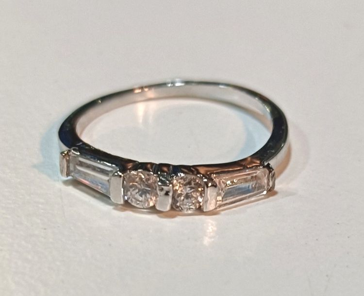 Bella Gone Minimalistic Clear Stones Ring product image