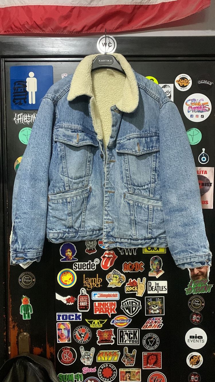 Denim Jacket With Sherpa Lining