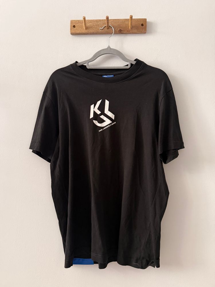 Karl Lagerfeld Jeans Black T-Shirt koszulka męska 