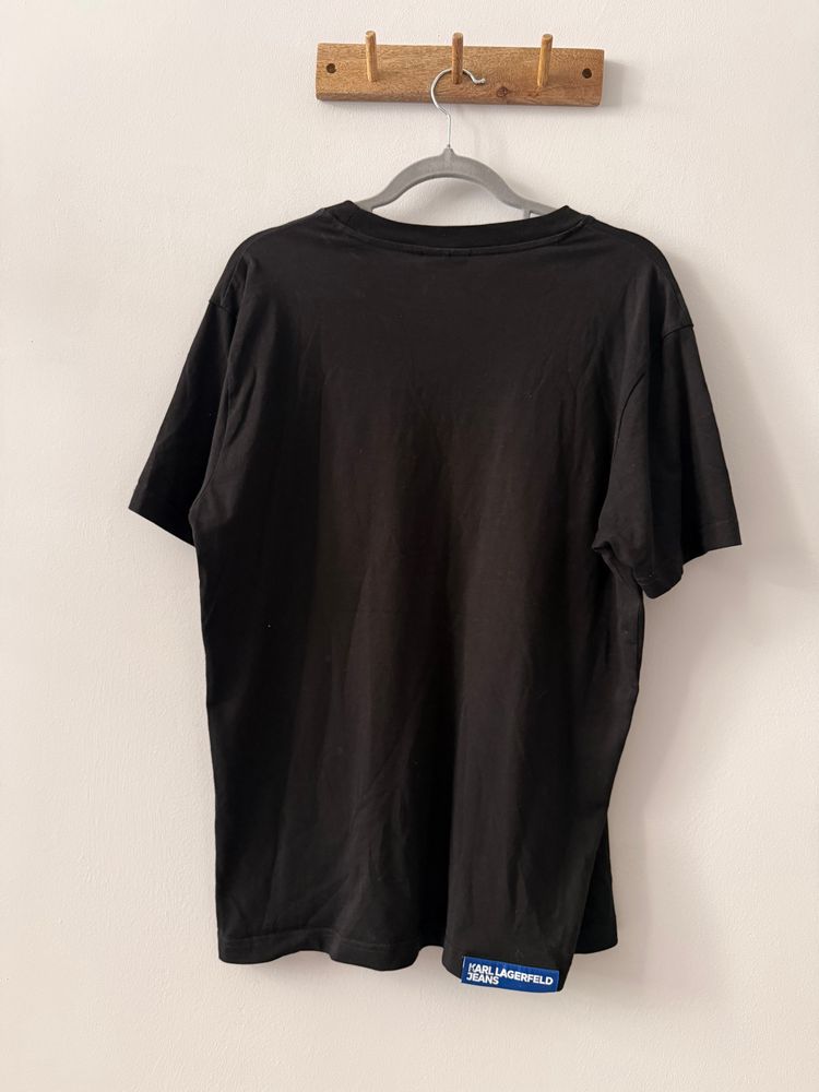 Karl Lagerfeld Jeans Black T-Shirt koszulka męska  4