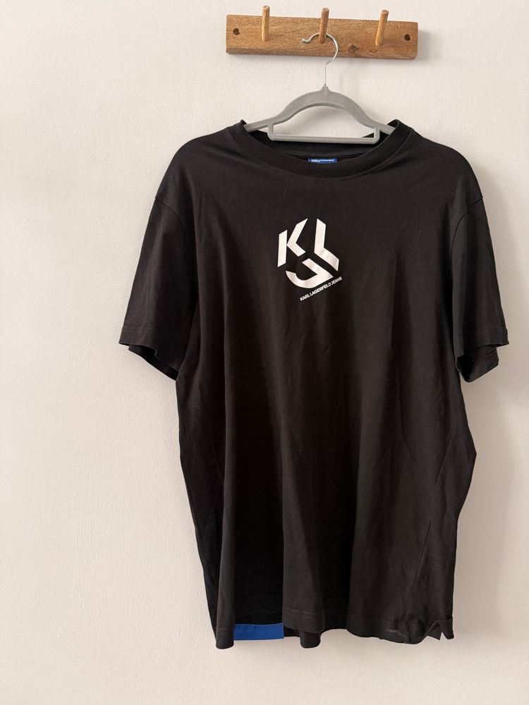 Karl Lagerfeld Jeans Black T-Shirt koszulka męska  2