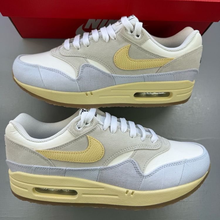 Immagine di Nike Air Max 1 87 Size UK 8 Crepe Light Bone Pale Vanilla Trainers FJ4735-001 1