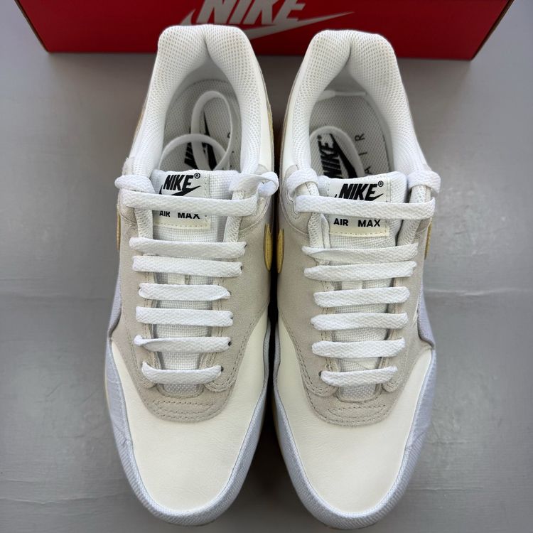Immagine di Nike Air Max 1 87 Size UK 8 Crepe Light Bone Pale Vanilla Trainers FJ4735-001 7