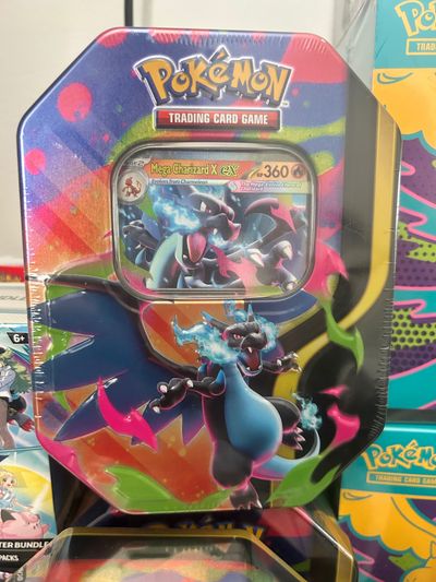 Pokémon Trading Card Game Mega Charizard X Tin