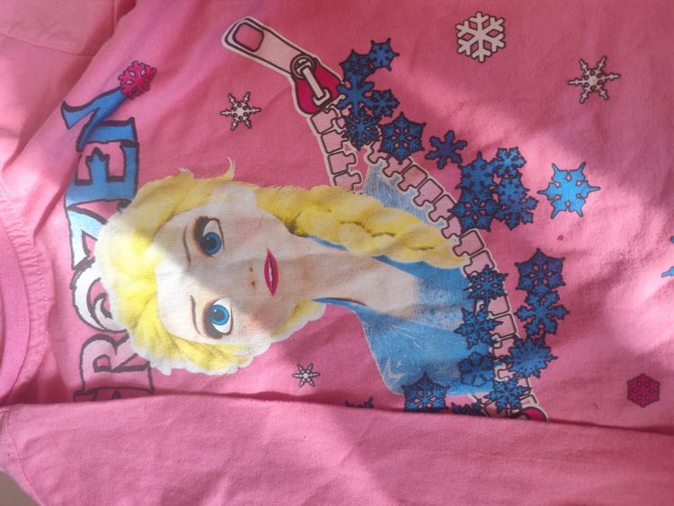 Muko Kids Pink Frozen Long Sleeve Shirt imagen 2