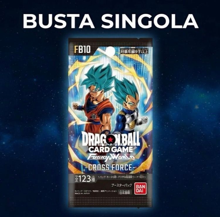 Pack singolo Dragonball FB10 Jap aperto live 
