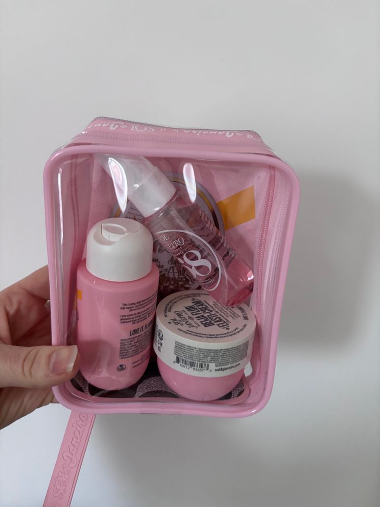 Other Pink Cosmetic Travel Bag With Skincare RRP£30 product image