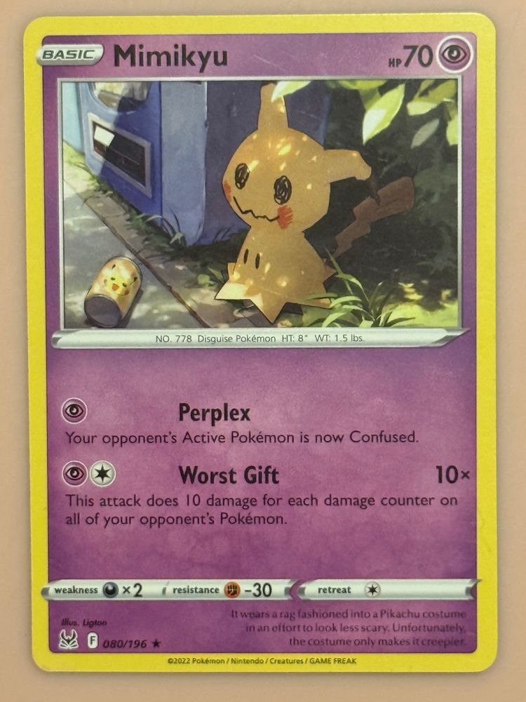 Pokémon Mimikyu Lost Origins 080/196 Rare product image