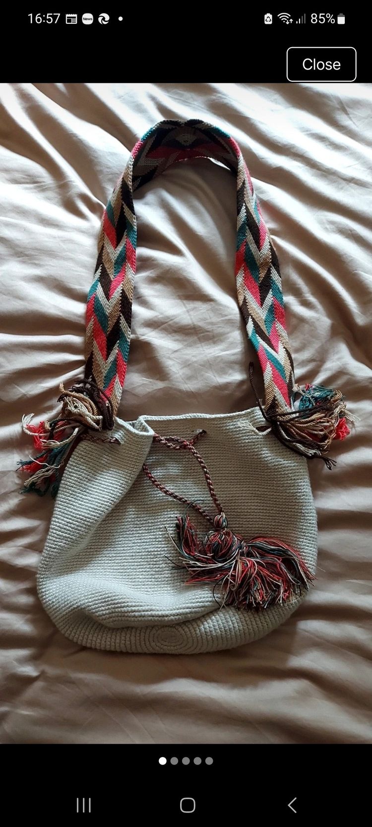 Other Wayuu Mochila hand woven bucket bag  made in ColombiaWoven Shoulder Bag product image