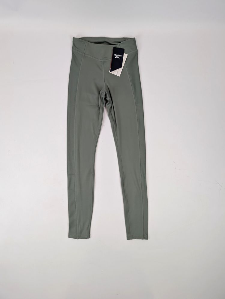 legginsy Reebok sportowe wysoki stan khaki gorpcore athleisure fitness image 2