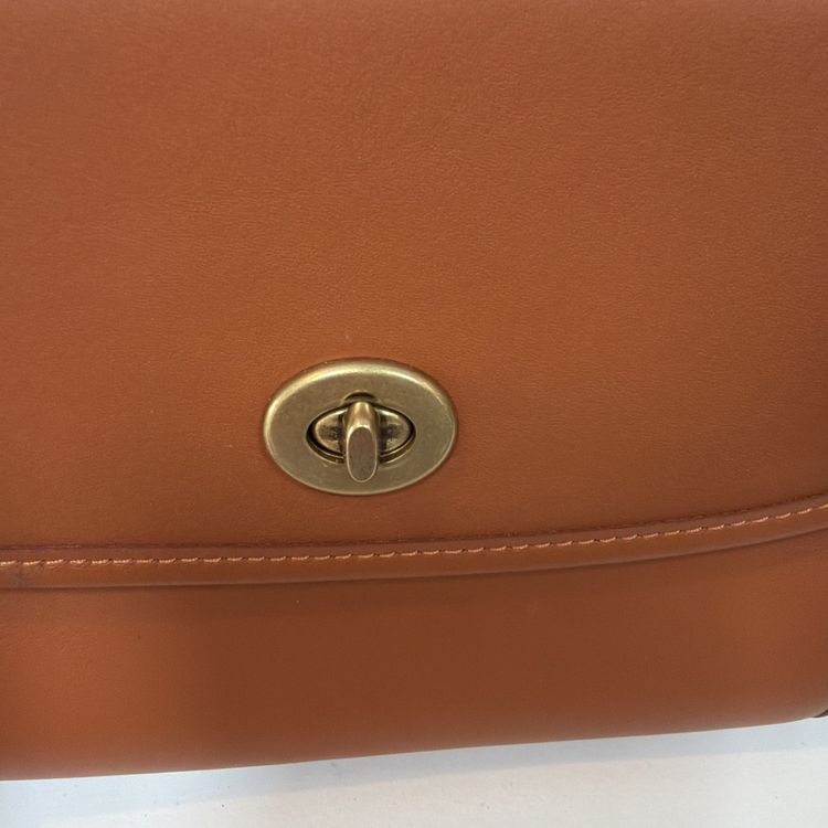 Coach Kip Turnlock Crossbody Bag C3486 Canyon Orange Leather Top Handle BNWT image 3