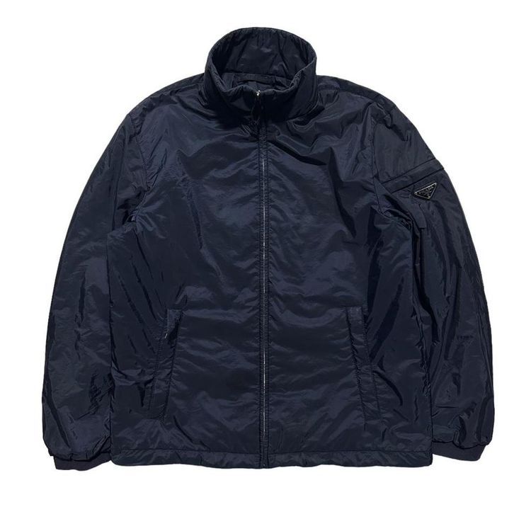 Prada Blue Nylon Padded Jacket image 1