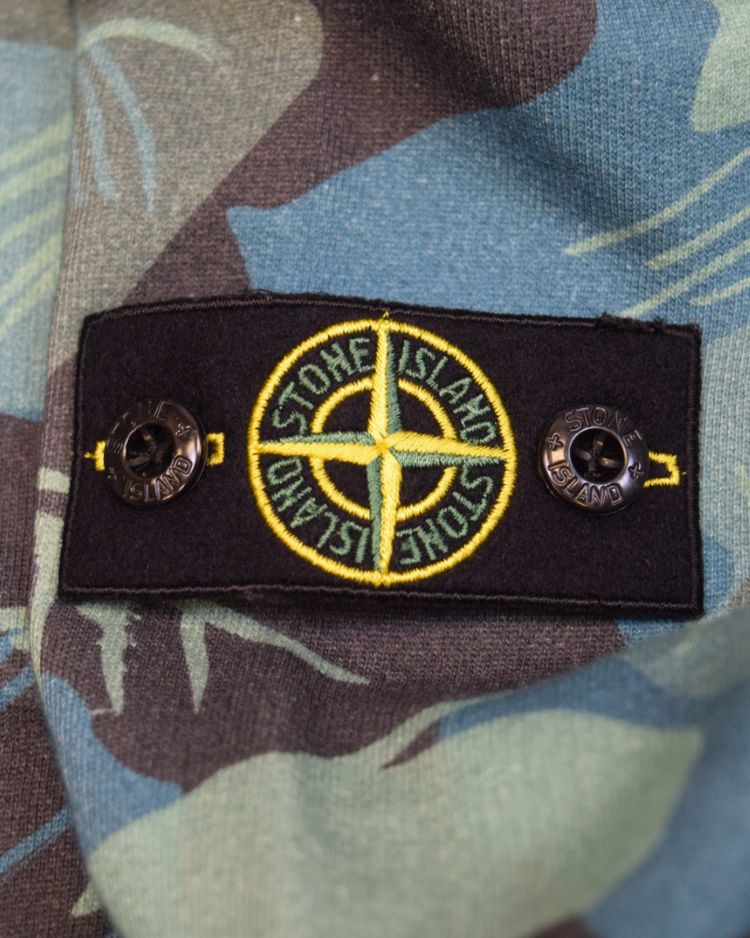 Stone Island Kids Crewneck Sweatshirt Green Camo imagen 3