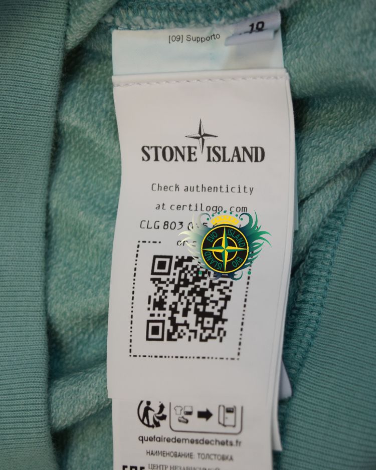 Stone Island Kids Crewneck Sweatshirt Green Camo imagen 7