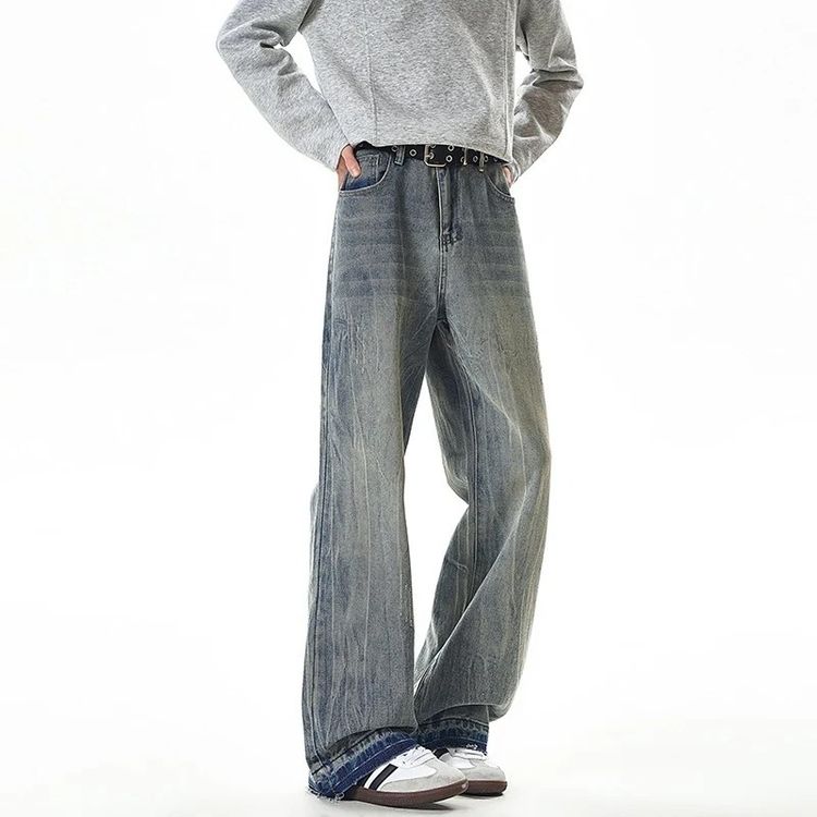 Wide Leg Faded Jeans image 2