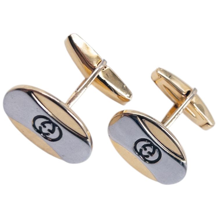 Vintage Gucci Embossed Cuff Links image 6