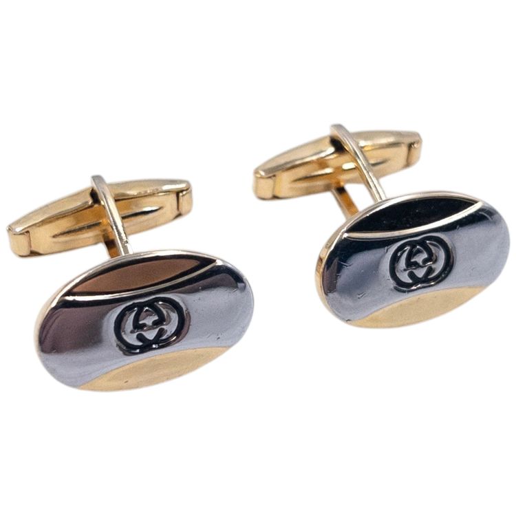 Vintage Gucci Embossed Cuff Links image 1
