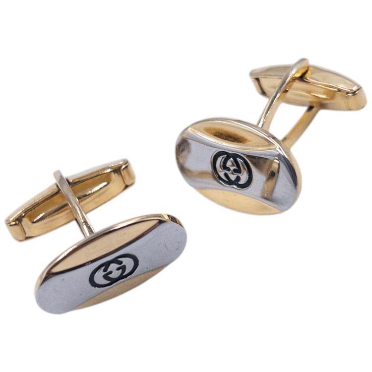Vintage Gucci Embossed Cuff Links image 5