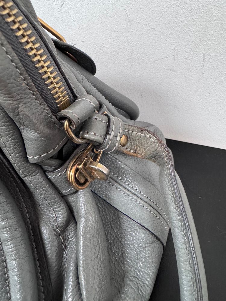 Chloe Paraty grey leather handbag 3