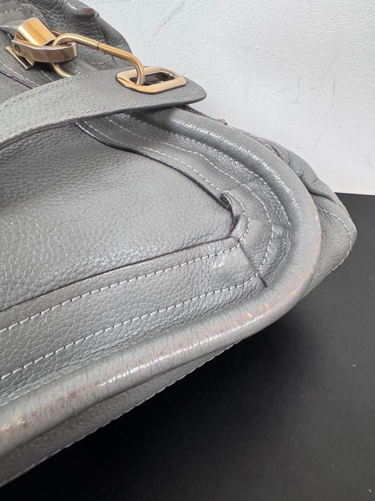 Chloe Paraty grey leather handbag 4