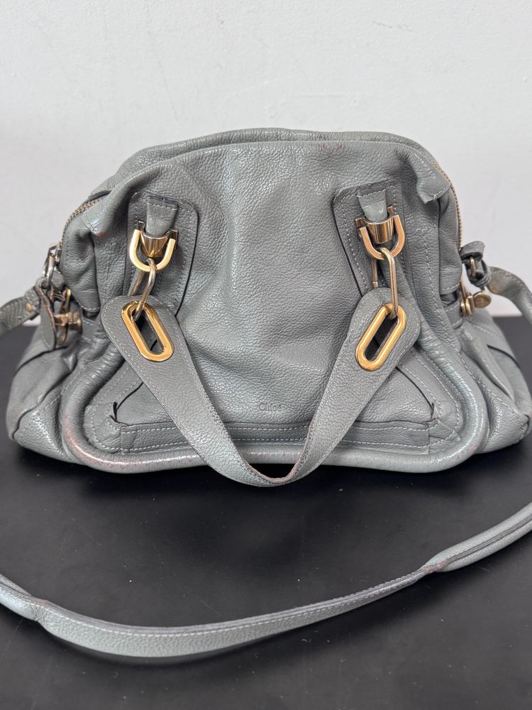 Chloé Chloe Paraty grey leather handbag product image