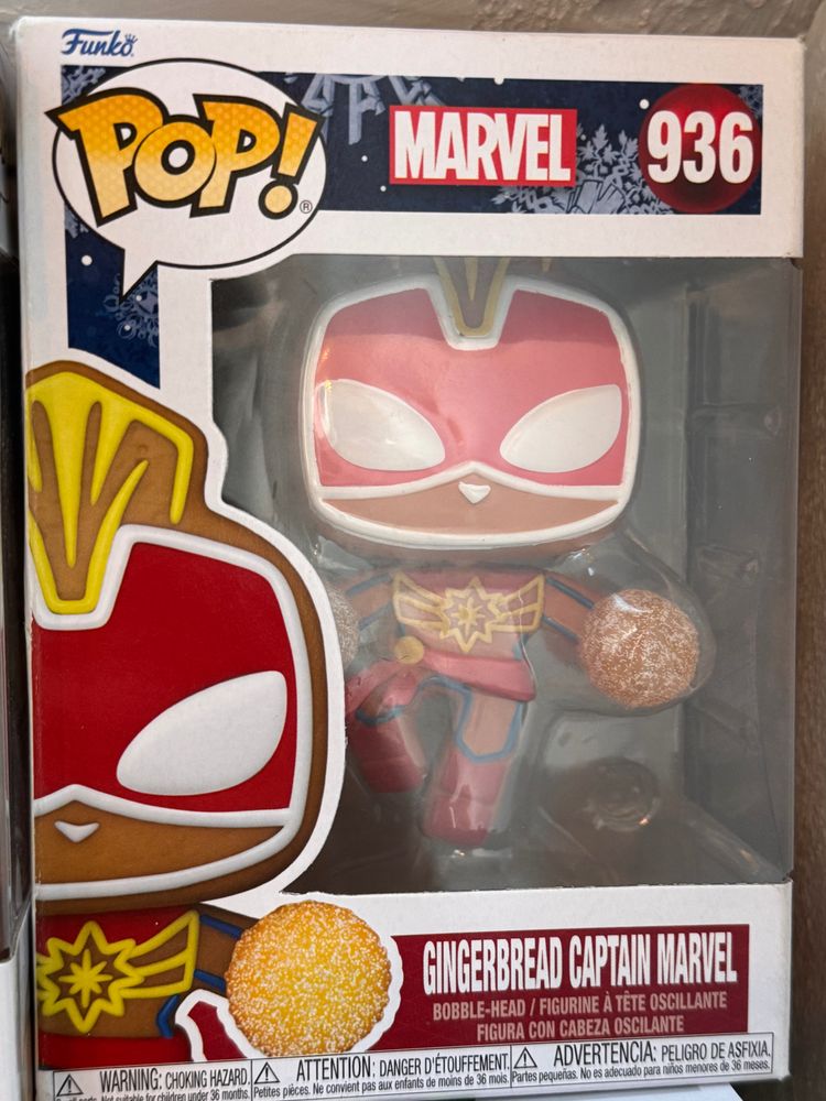 Funko Pop Marvel Gingerbread Captain Marvel