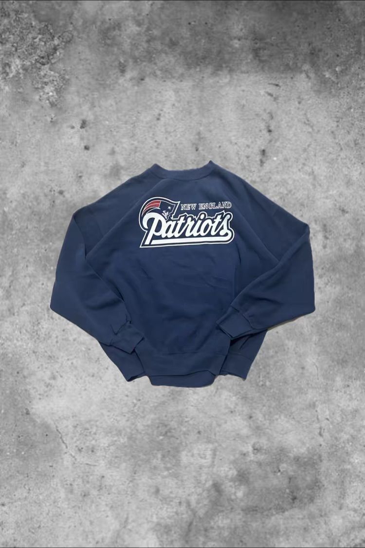 New England Patriots navy sweatshirt with New England Patriots logo product image