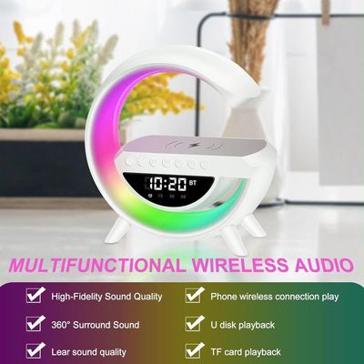 Multifunctional Wireless Audio Clock With Led Mirror Display