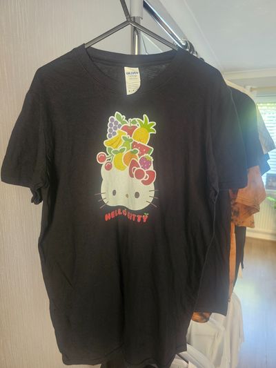 Black Hello Kitty Graphic T-Shirt